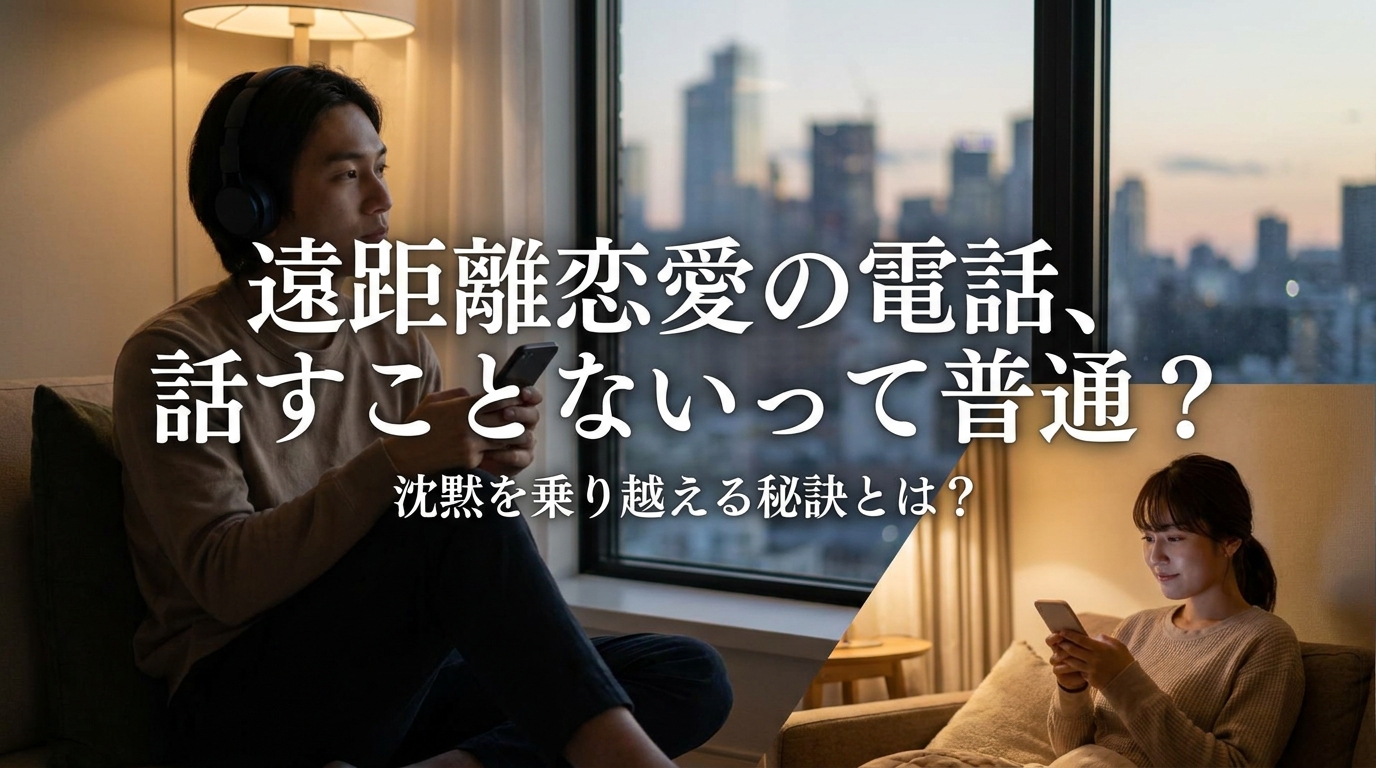 遠距離恋愛の電話、話すことないって普通？沈黙を乗り越える秘訣とは？