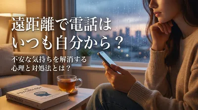 遠距離で電話はいつも自分から？不安な気持ちを解消する心理と対処法とは？
