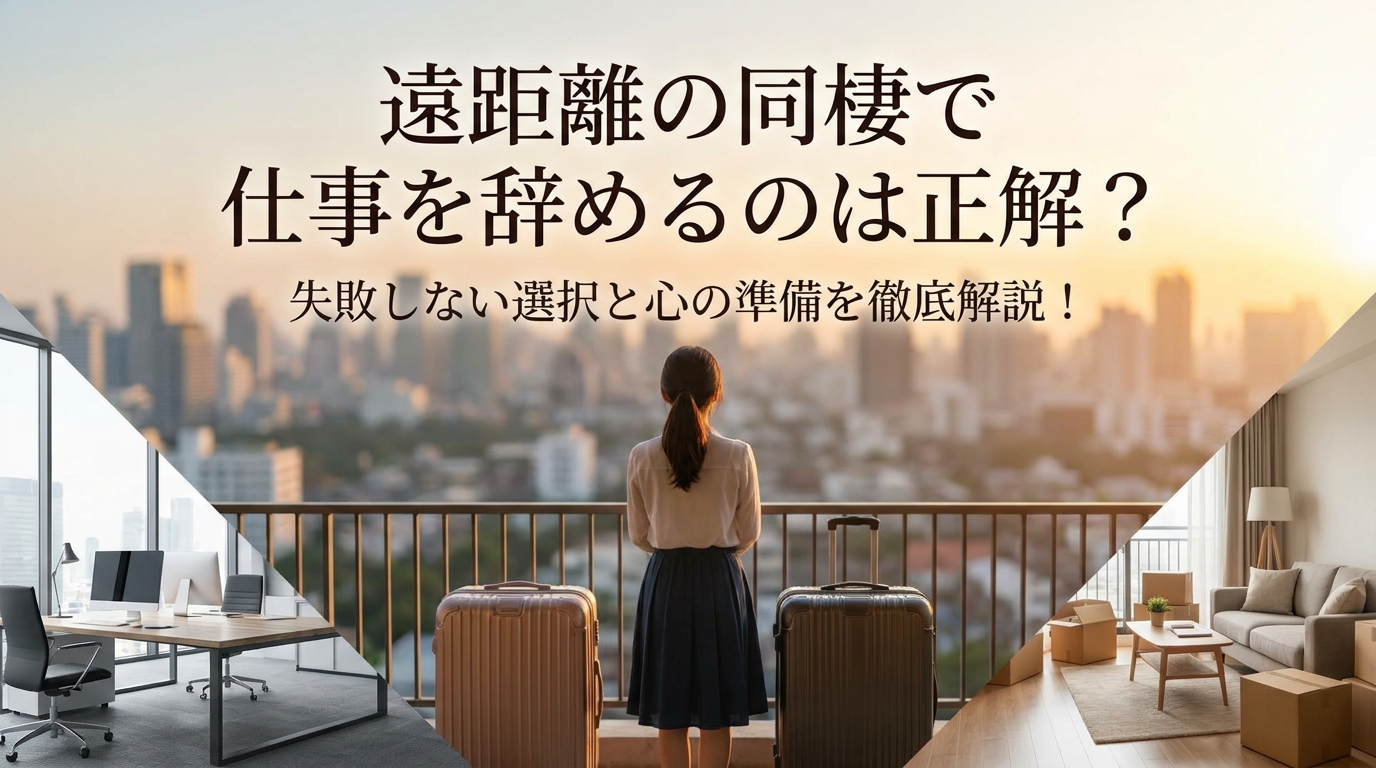 遠距離の同棲で仕事を辞めるのは正解？失敗しない選択と心の準備を徹底解説！