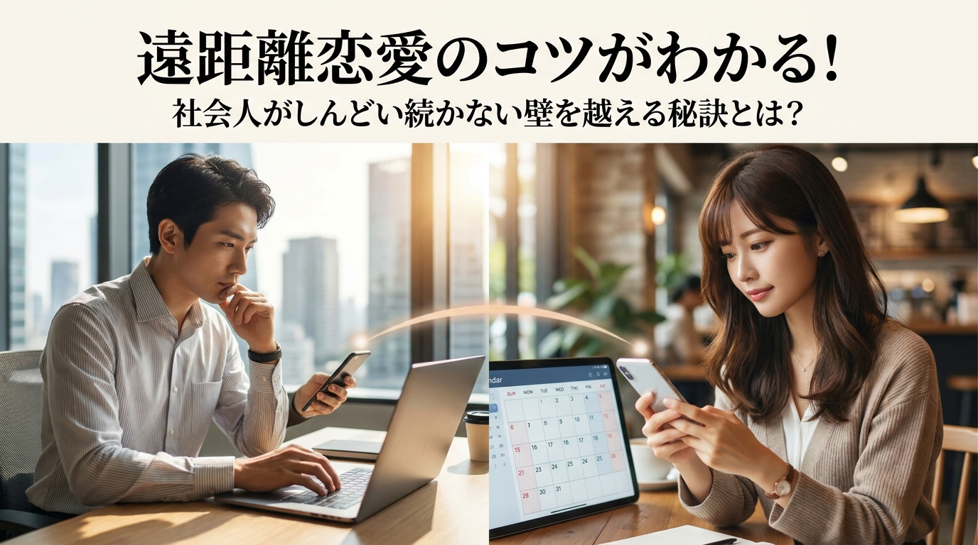 遠距離恋愛のコツがわかる！社会人がしんどい続かない壁を越える秘訣とは？