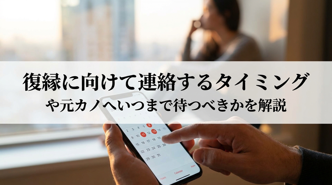 復縁に向けて連絡するタイミングや元カノへいつまで待つべきかを解説